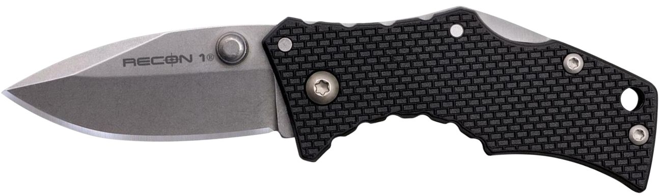 Cold Steel CS7DS Recon 1 Micro 2in Folding Spear Point Plain Stonewashed 40