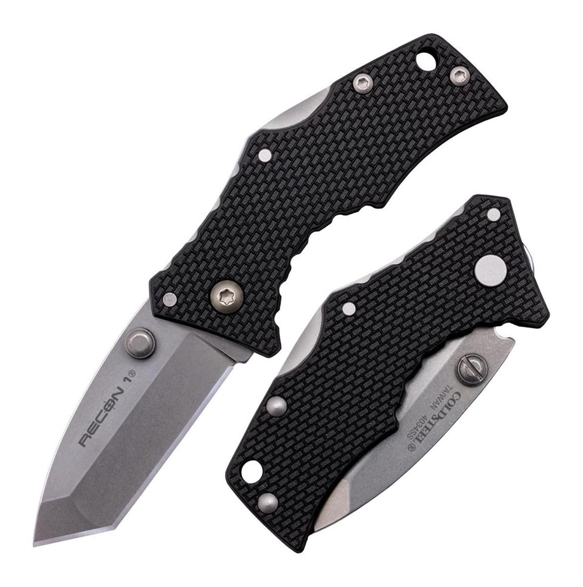 Cold Steel Micro Recon 1 2in 4034SS Tanto Point Blade 2.375in Griv-Ex Handl