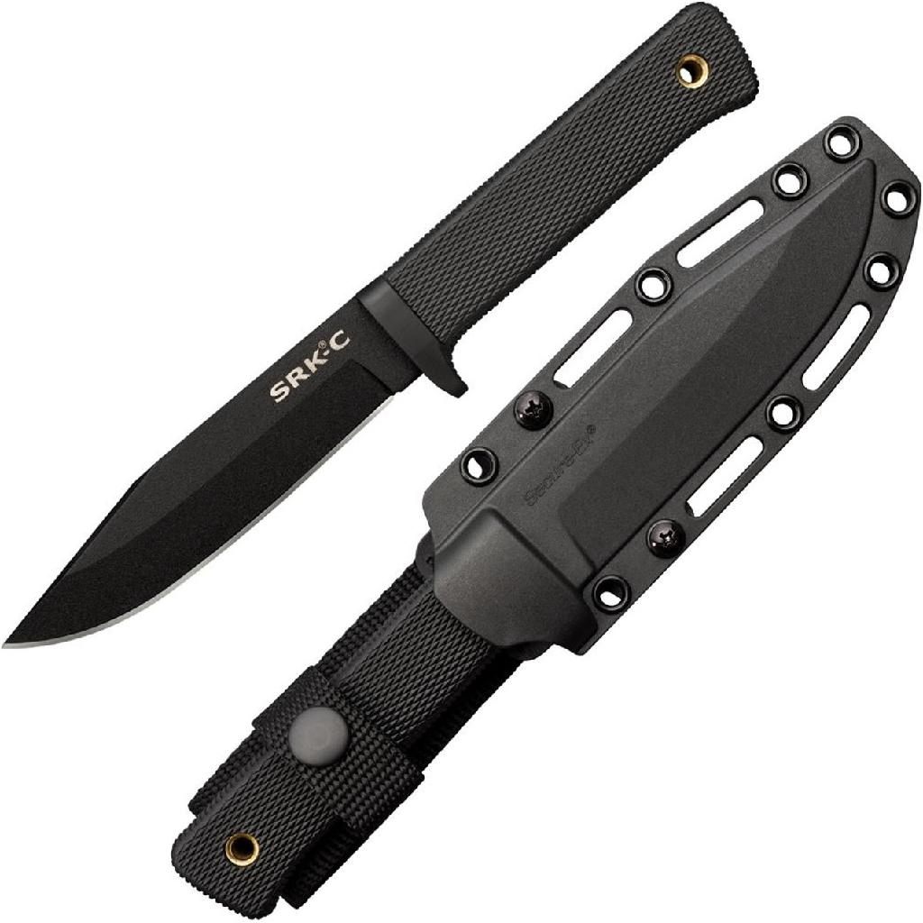 Cold Steel CS-49LCKD SRK Compact 5in Fixed Plain Black Tuff-Ex Finish SK-5 view 2