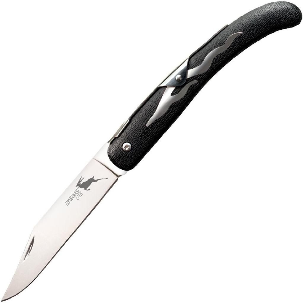 Cold Steel CS20KJ Kudu Lite 4.25in Folding Plain Polished 5 Cr15 MoV SS Bla