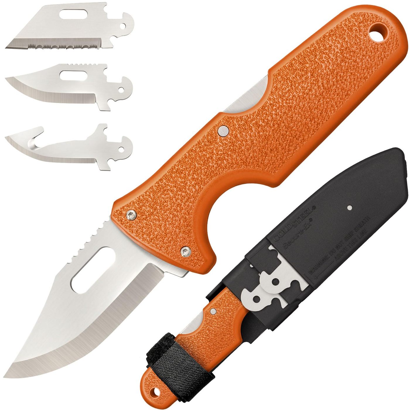 Cold Steel Click N Cut - Hunters Fixed Blade Knife | Durable 420J2 Compact