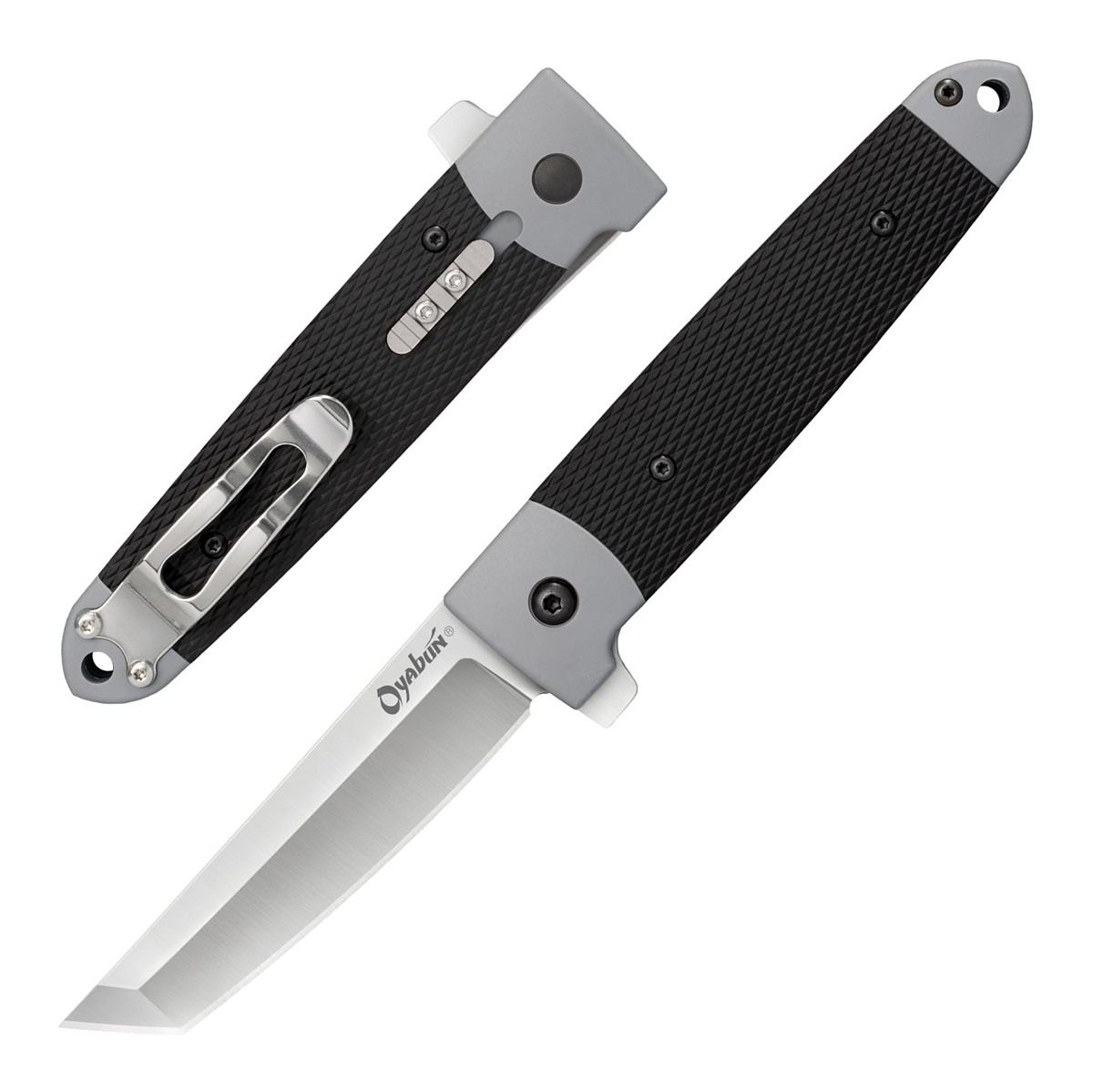 Cold Steel Oyabun 3.5in 4034SS Tanto Point Razor-Sharp Blade 4.75in Griv-Ex view 2