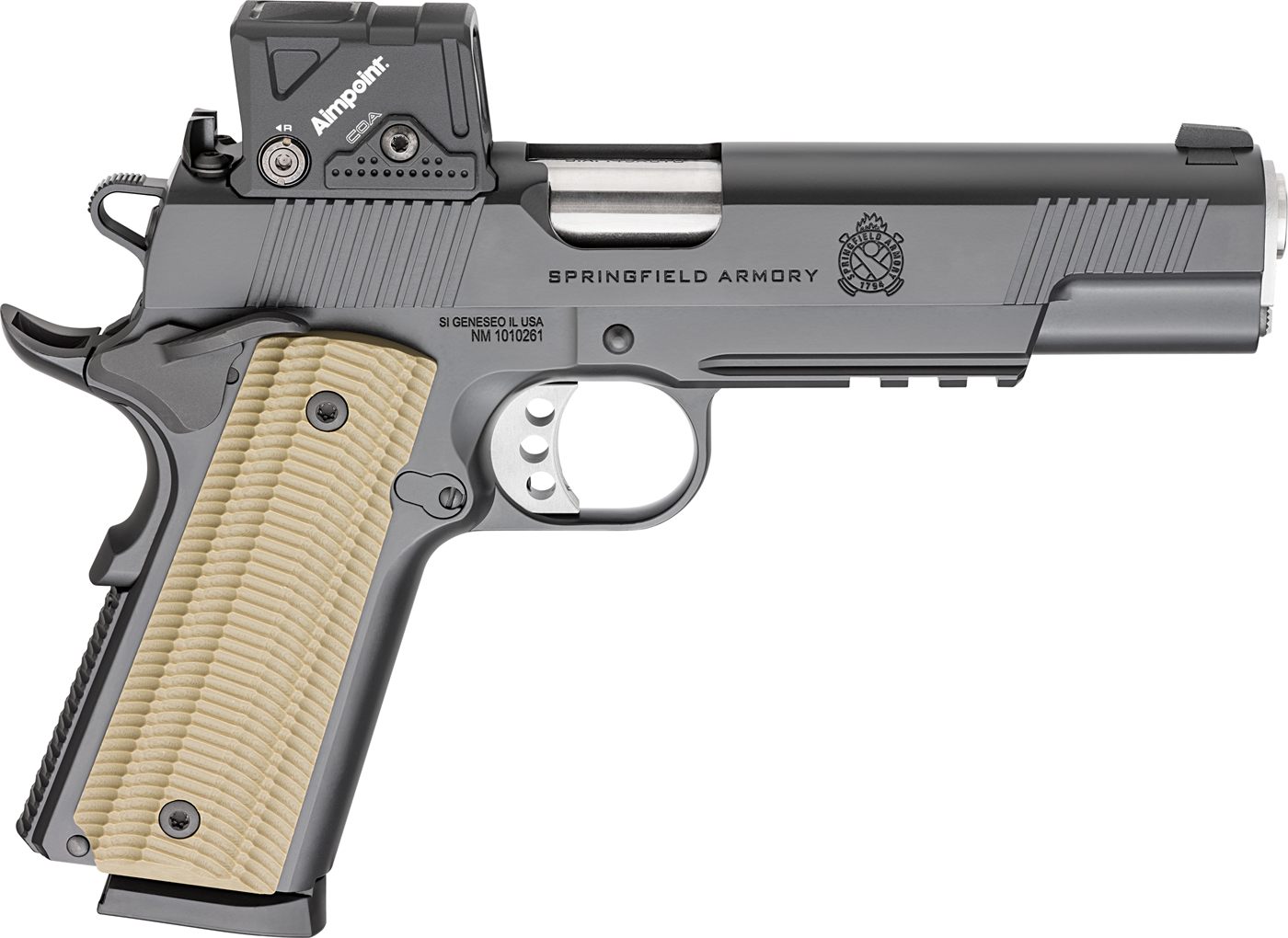 Springfield Armory PO9230COA 1911 Operator AOS 45 ACP 8+1 5in Match Grade B