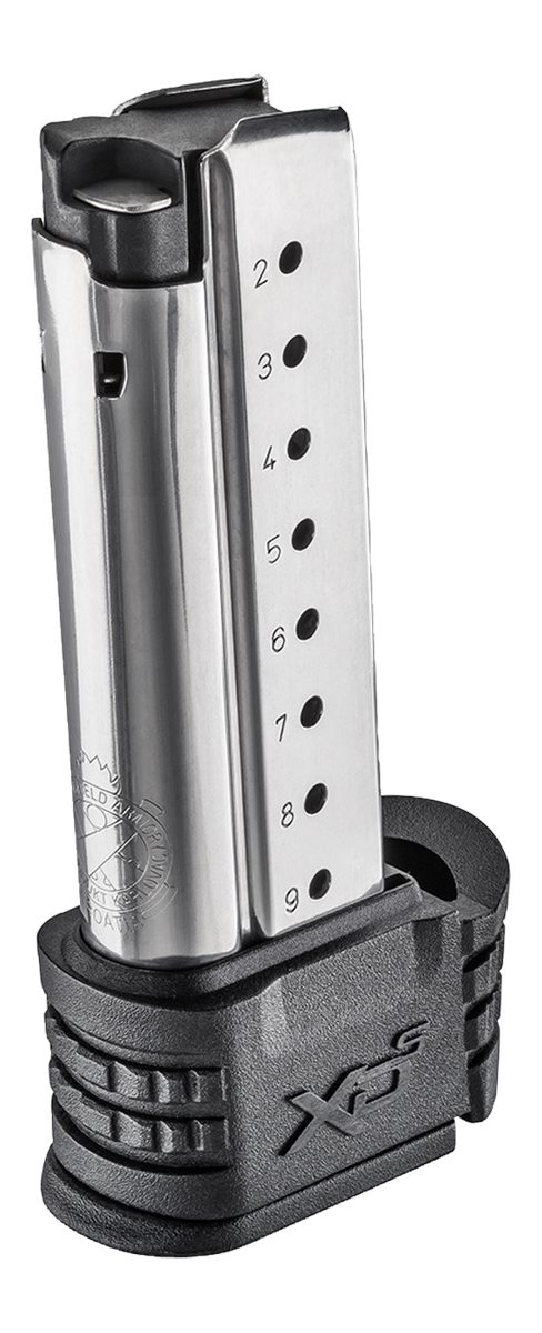 Springfield Armory XD(S) Magazine w Black X-Tension 9mm 9/rd Stainless