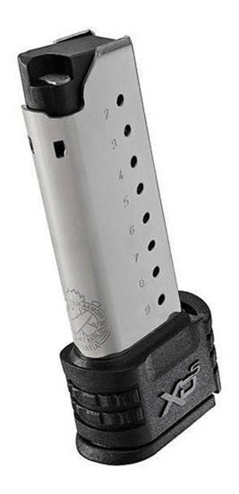 Springfield Armory XD(S) Magazine w Black X-Tension 9mm 9/rd Stainless view 2