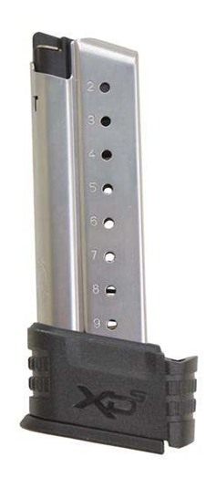 Springfield Armory XD(S) Magazine w Black X-Tension 9mm 9/rd Stainless view 3