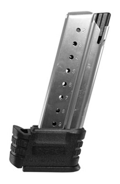 Springfield Armory XD(S) Magazine w Black X-Tension 9mm 9/rd Stainless view 4