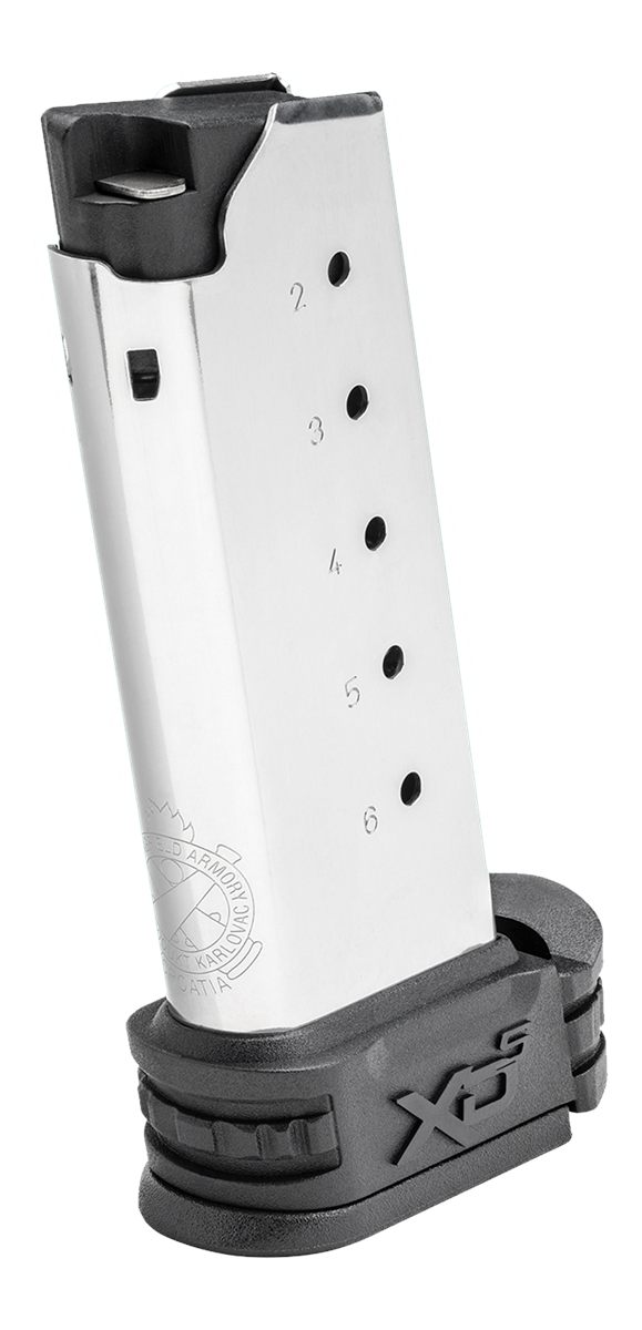Springfield Armory XD(S) Midlength Handgun Magazine Stainless .45 ACP 5/rd