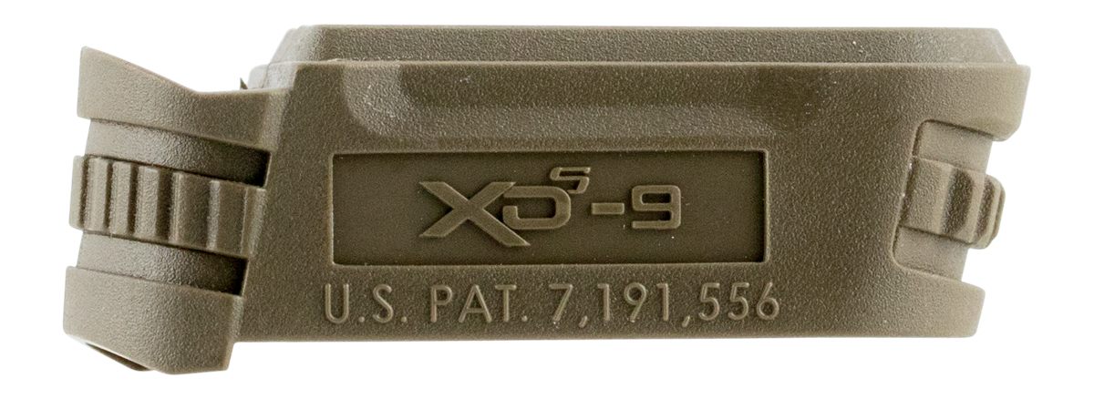 Springfield Armory XDS5901MFDE Backstrap Sleeve made of Polymer with Flat D