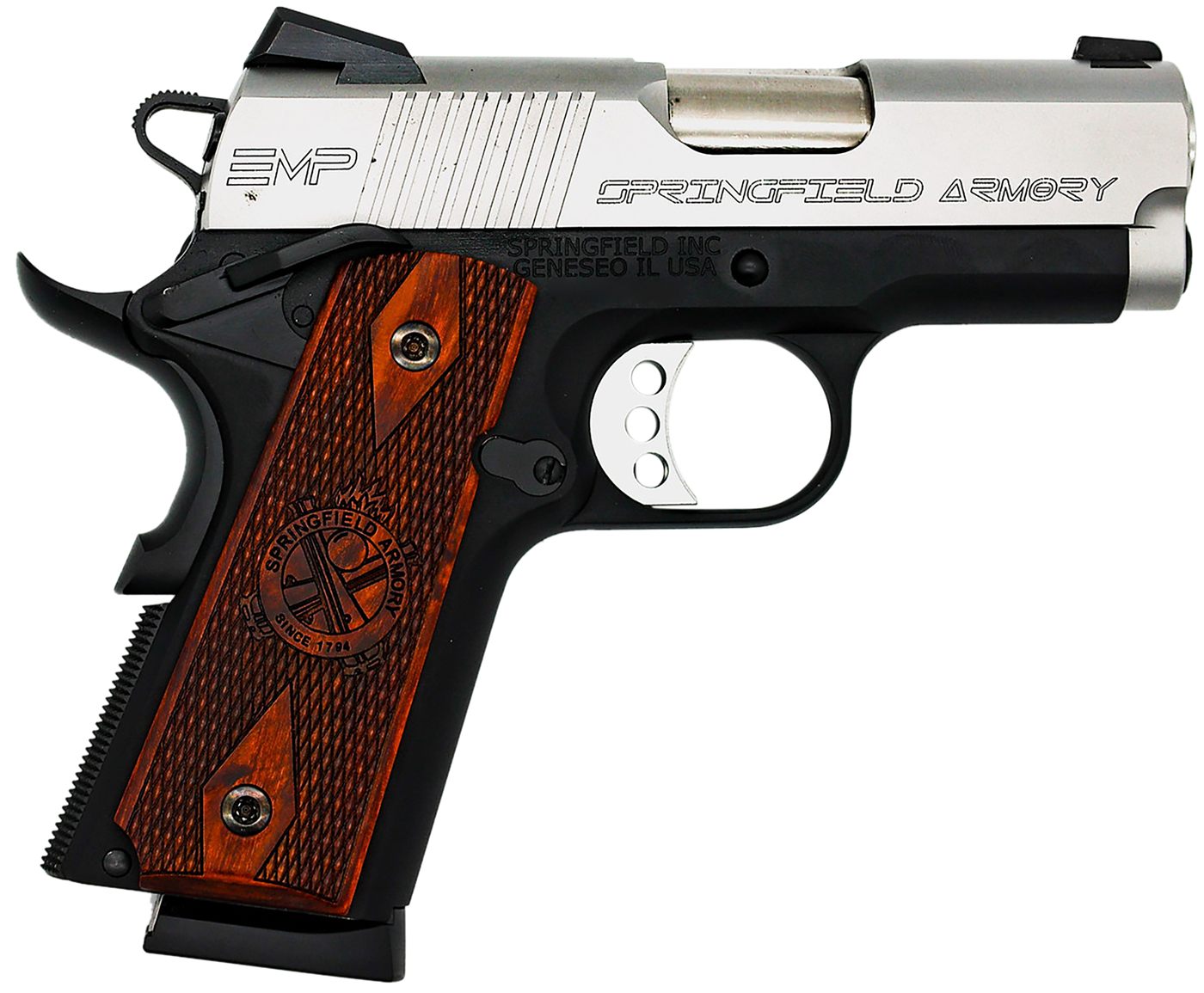 Springfield Armory PI9209LCA 1911 EMP CA Compliant 9mm Luger 3in 9+1 Black