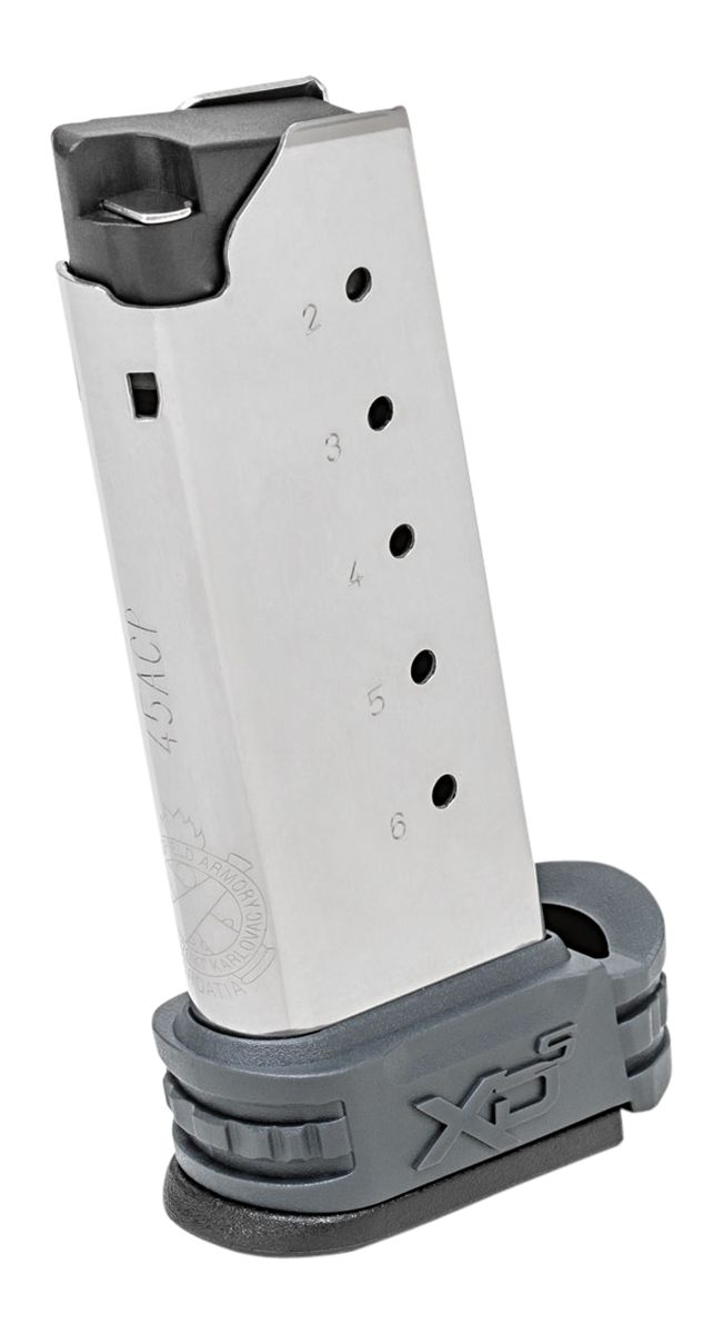 Springfield XD-S Tactical Extended Magazine Grey .45 ACP 6/rd