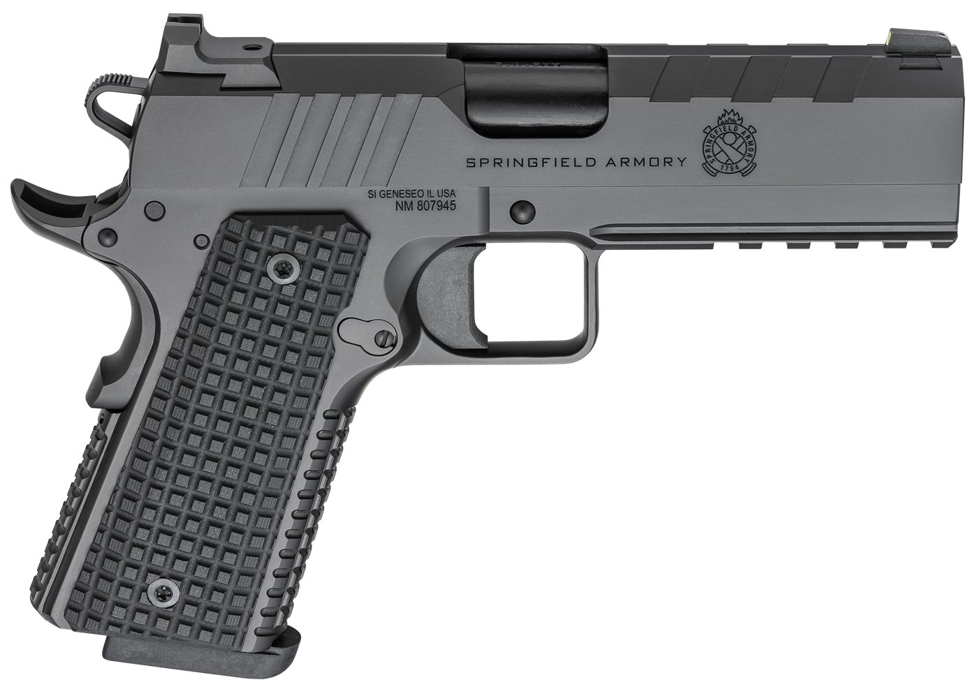 Springfield dSPRINGFIELD Armory Emissary BLK OUT 1911 9MM 4.25in 2-9RD