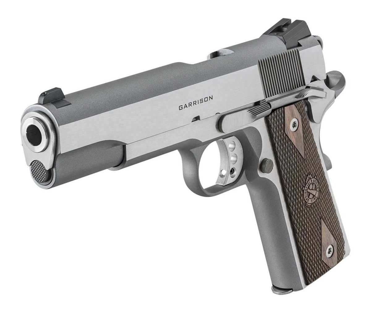 Springfield 1911 Garrison Handgun 9mm Luger 9rd Magazine 5in Barrel Stainle view 3