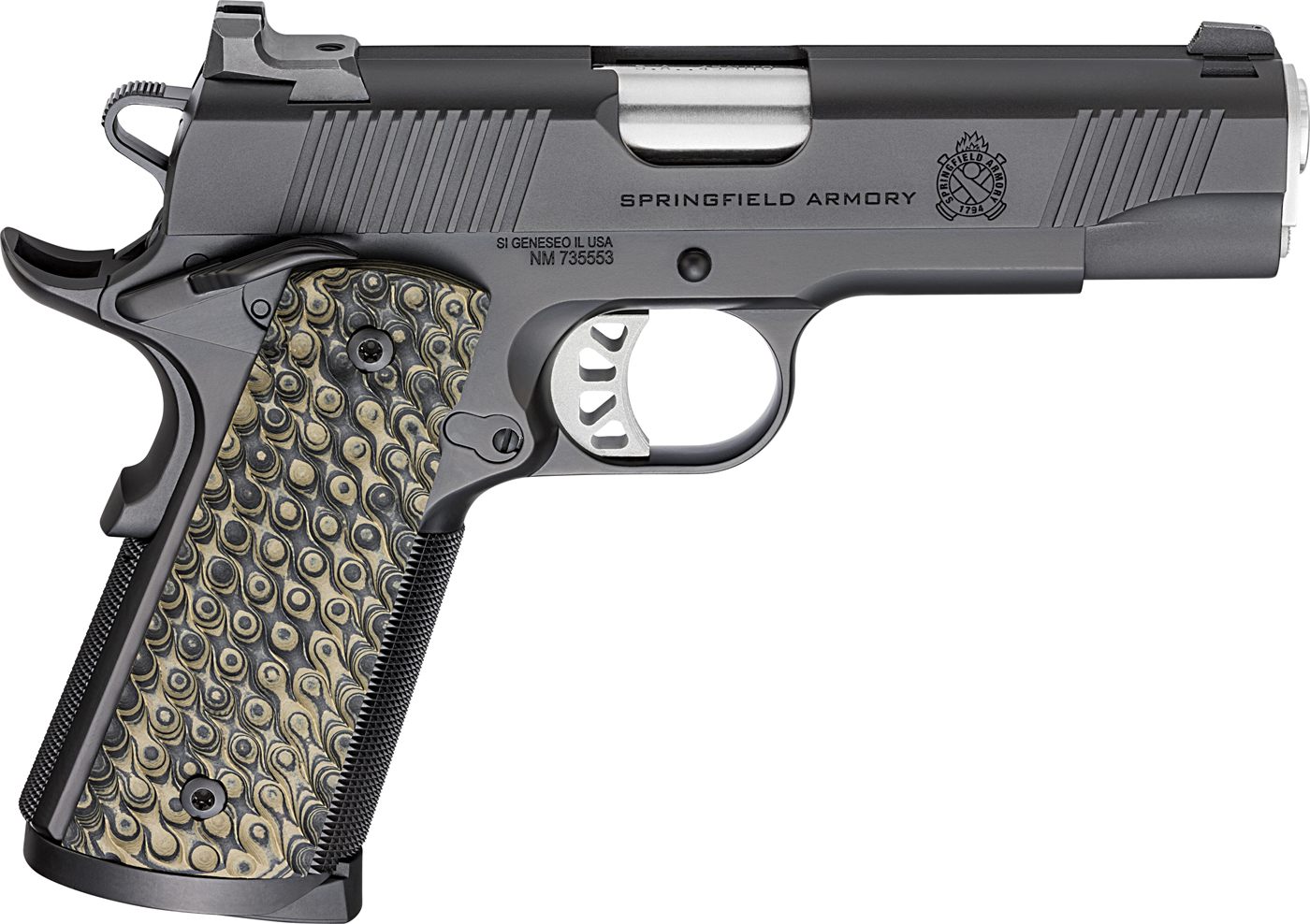 Springfield Armory PC9124 1911 TRP 45 ACP 8+1 4.25in Stainless Match Grade