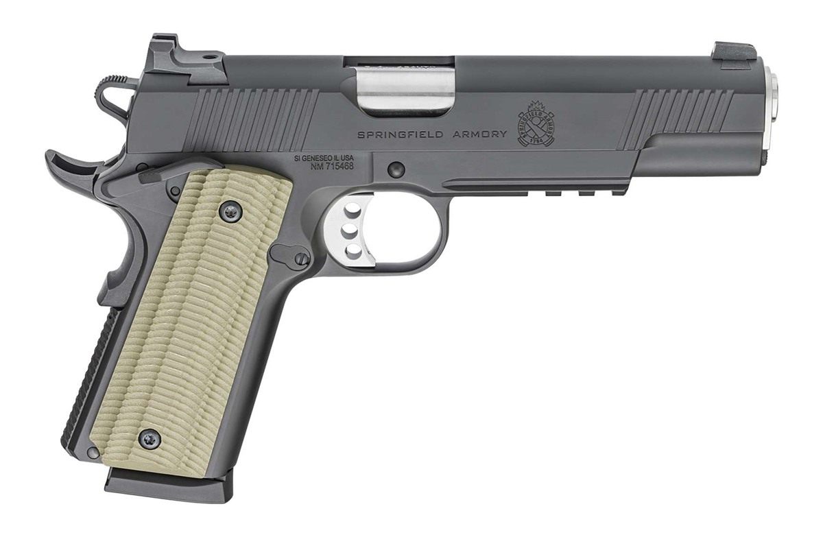 Springfield 1911 Operator Handgun 9mm Luger 9rd Magazines(2) 5in Barrel G10