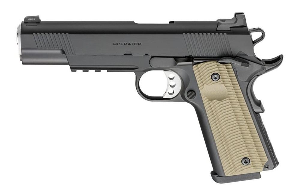 Springfield 1911 Operator Handgun 9mm Luger 9rd Magazines(2) 5in Barrel G10 view 4