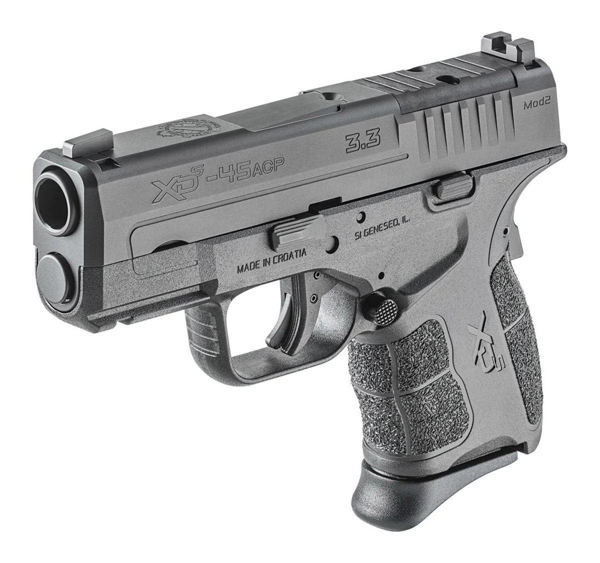 Springfield Armory XDSG93345BOSP Mod2 OSP 45 ACP 5+1 6+1 3.30in Black Melon view 3