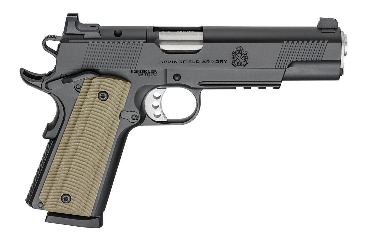 Springfield Armory PO9230AOS 1911 Operator 45 ACP 8+1 5in Black Cerakote Op