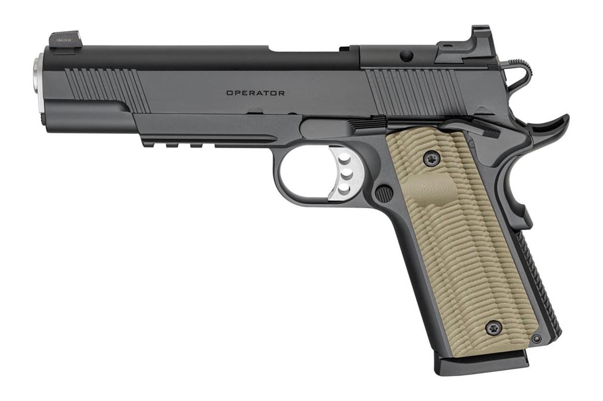 Springfield Armory PO9230AOS 1911 Operator 45 ACP 8+1 5in Black Cerakote Op view 5