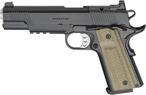 Springfield Armory PO9229AOS 1911 Operator 9mm 8+1 5in Black Cerakote Optic view 2