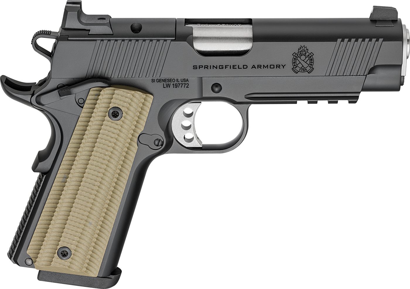 Springfield Armory PO9228AOS 1911 Operator 45 ACP 8+1 4in Black Cerakote Op view 2