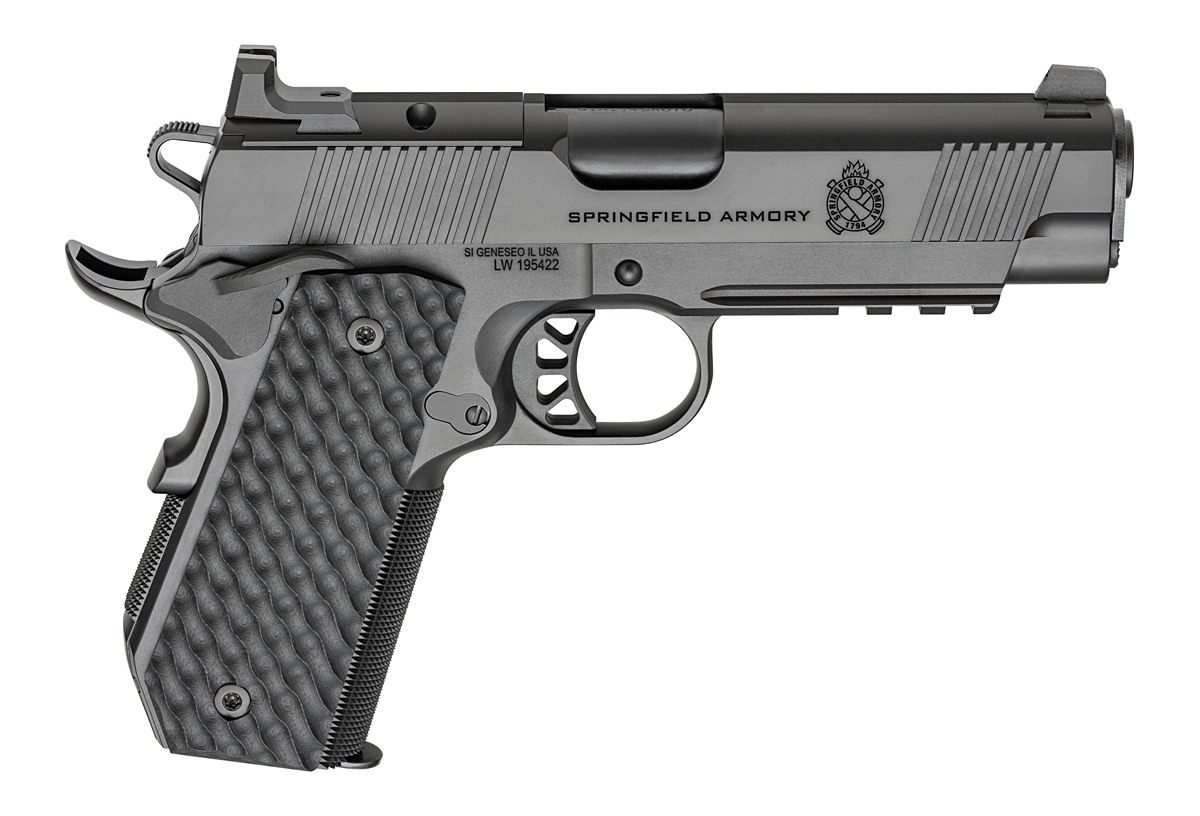 Springfield 1911 TRP AOS Black Handgun .45 Auto 7rd Magazines(3) 4.25in Bar