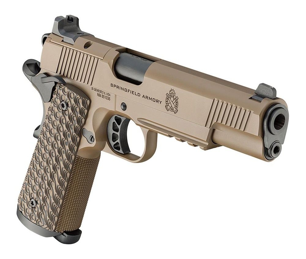 Springfield 1911 TRP AOS Coyote Handgun .45 Auto 8rd Magazines(3) 5in Barre view 2