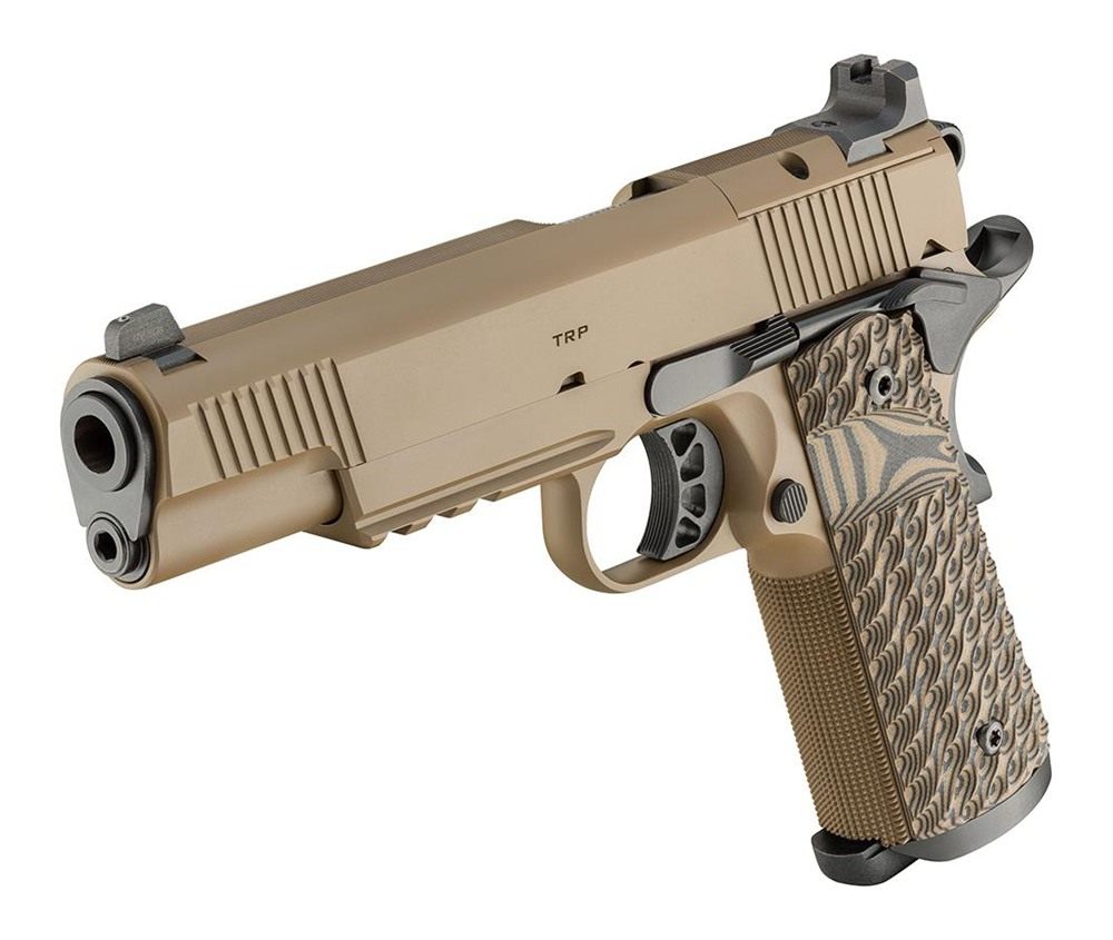 Springfield 1911 TRP AOS Coyote Handgun .45 Auto 8rd Magazines(3) 5in Barre view 3