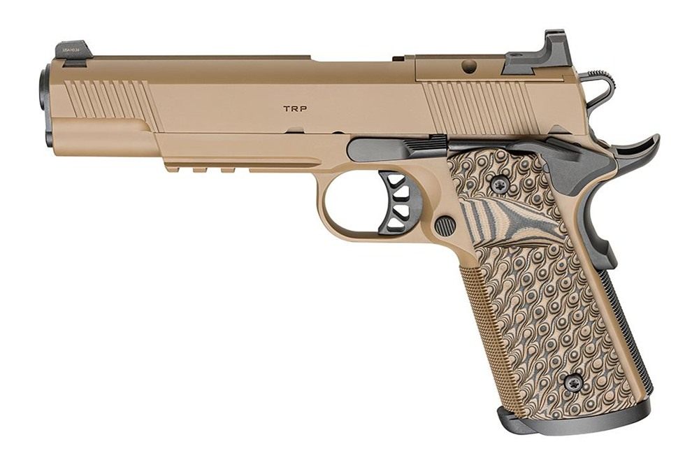 Springfield 1911 TRP AOS Coyote Handgun .45 Auto 8rd Magazines(3) 5in Barre view 4