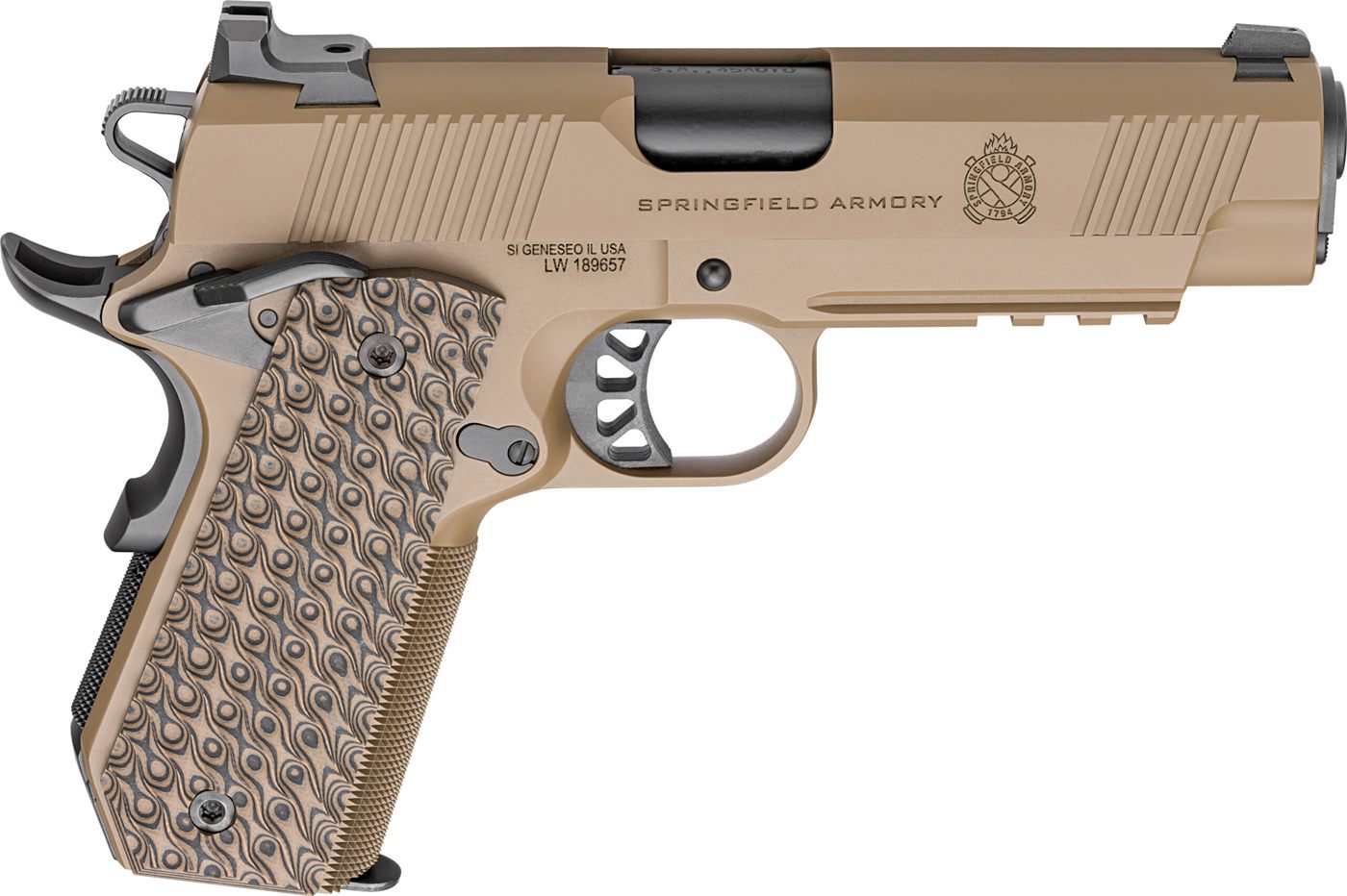 Springfield Armory 1911 TRP Handgun .45 ACP 7rd Magazines (2) 4.25in Barrel