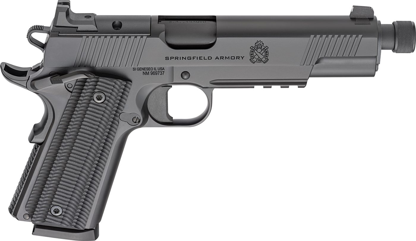 Springfield Armory 1911 Operator AOS Handgun .45 Auto 8rd Magazine(2) 5.75i