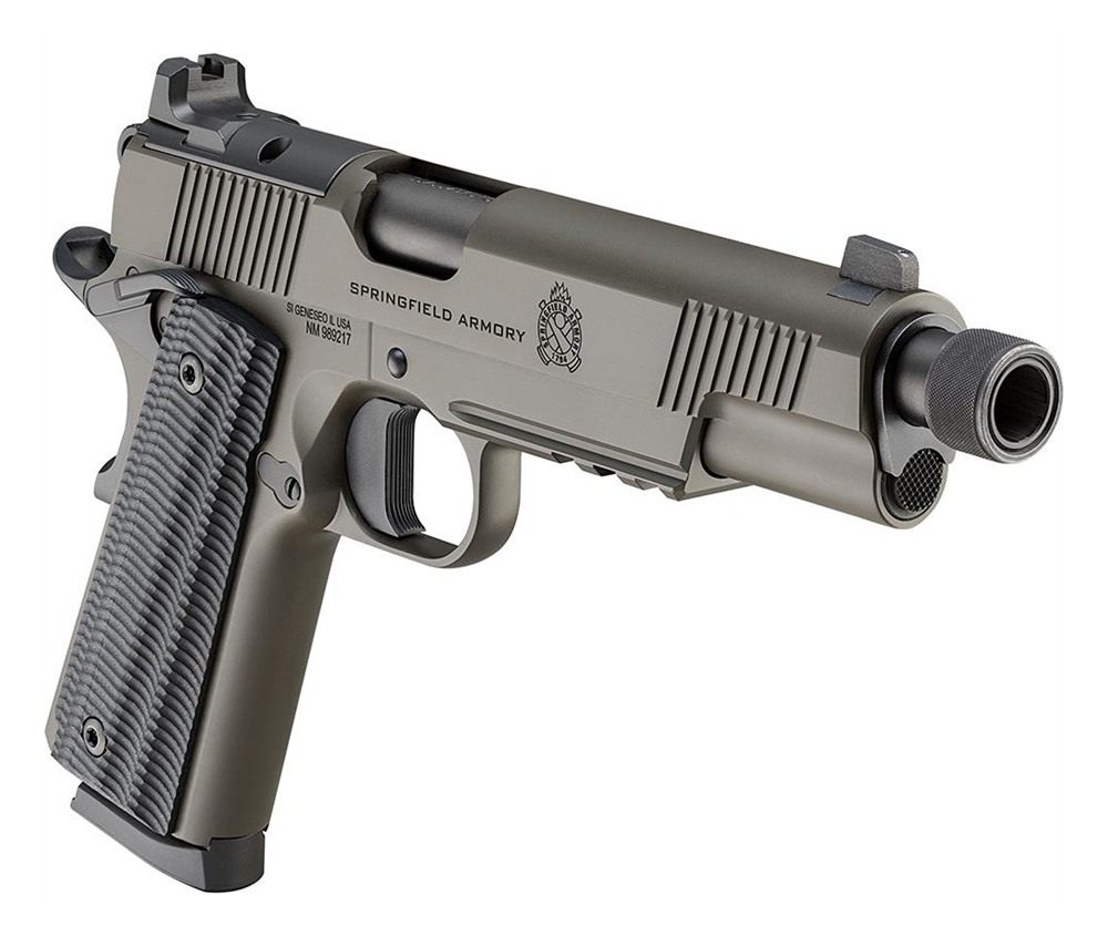 Springfield Armory 1911 Operator AOS Handgun .45 Auto 8rd Magazine 5.75in T view 2