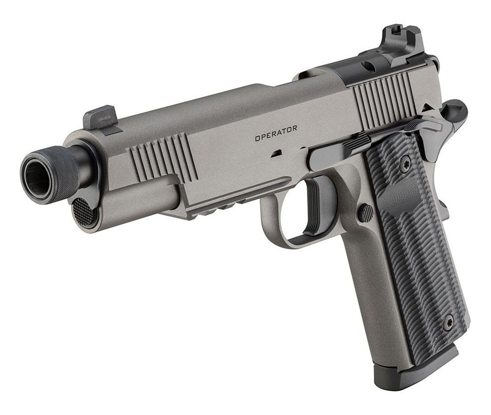 Springfield Armory 1911 Operator AOS Handgun .45 Auto 8rd Magazine 5.75in T view 3