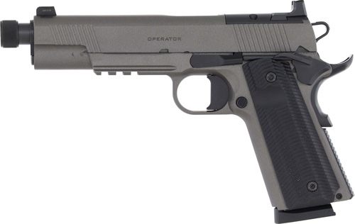 Springfield Armory 1911 Operator AOS Handgun .45 Auto 8rd Magazine 5.75in T view 5