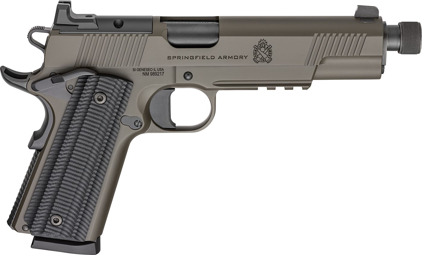Springfield Armory 1911 Operator AOS Handgun .45 Auto 8rd Magazine(2) 5.75i