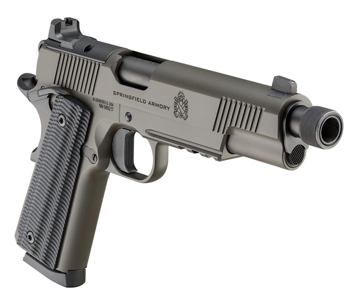 Springfield Armory 1911 Operator AOS Handgun .45 Auto 8rd Magazine(2) 5.75i view 2