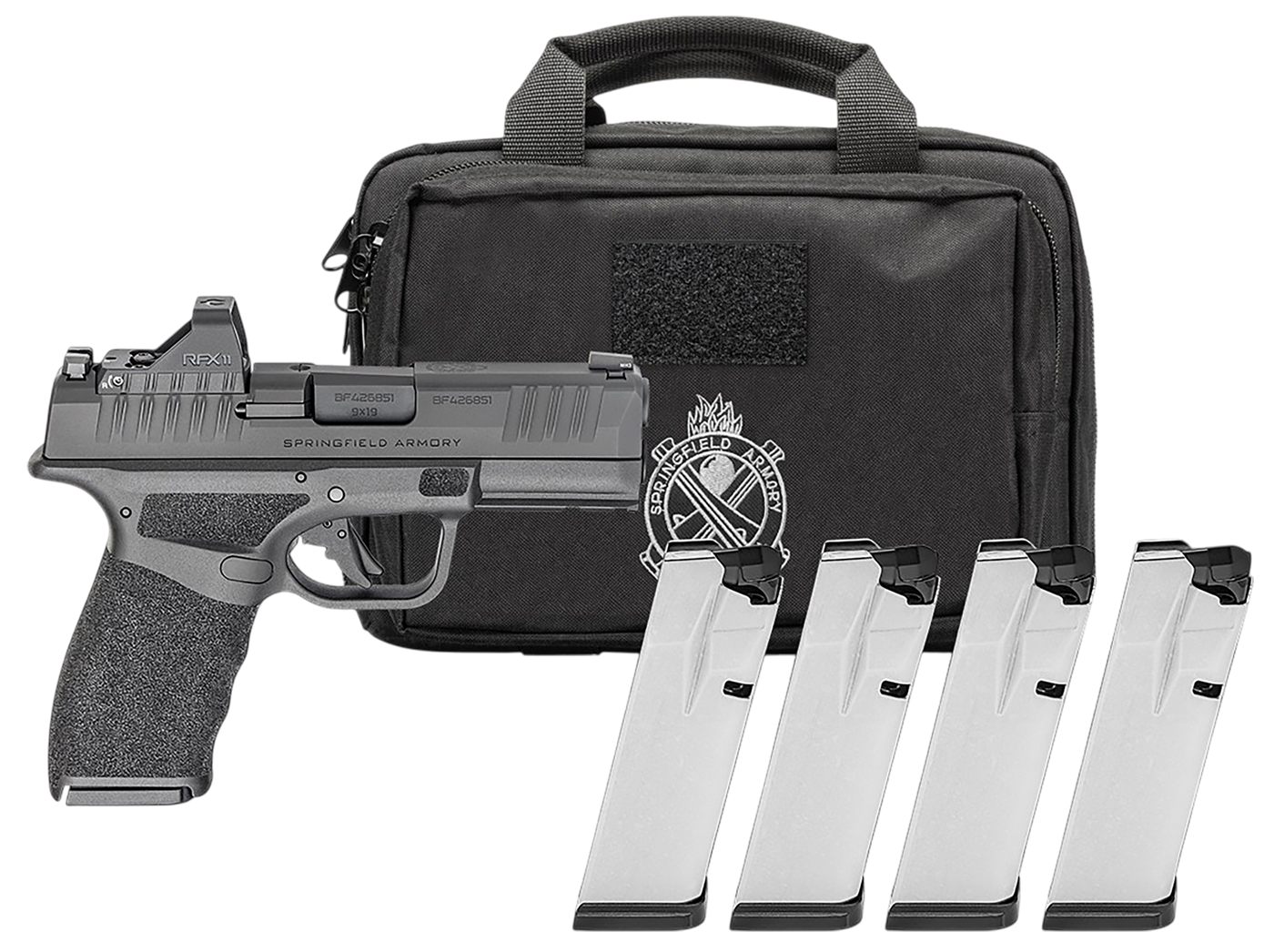 Springfield Armory Gear Pac Hellcat Pro OSP Handgun 9mm Luger 15rd(4) Magaz