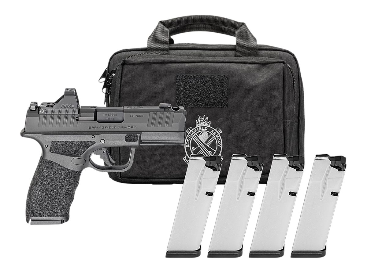 Springfield Gear Pac Hellcat Pro Comp OSP Handgun 9mm Luger 10rd Magazines(4) 3.7" Barrel Green Dot & Bag