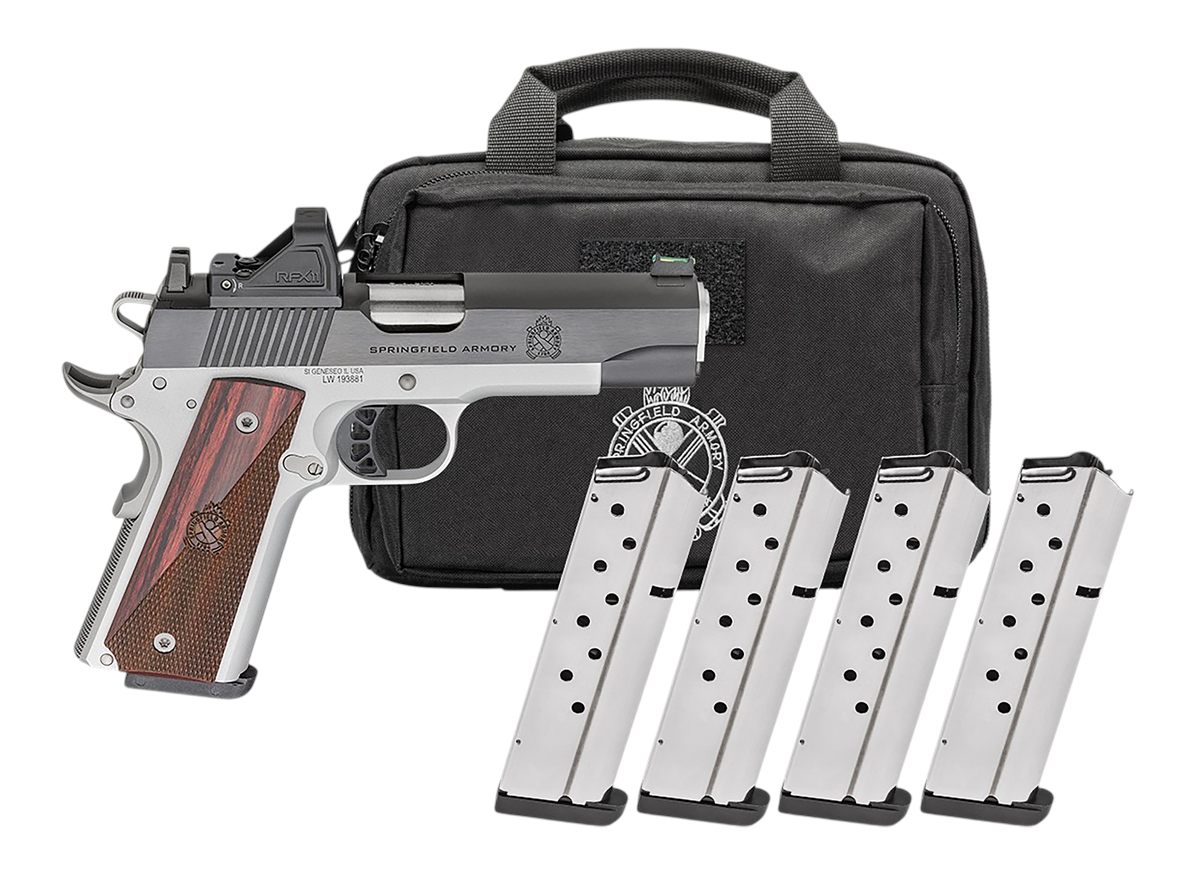 Springfield Gear Pac 1911 Ronin AOS Handgun 9mm Luger 9rd Magazines(4) 4.25