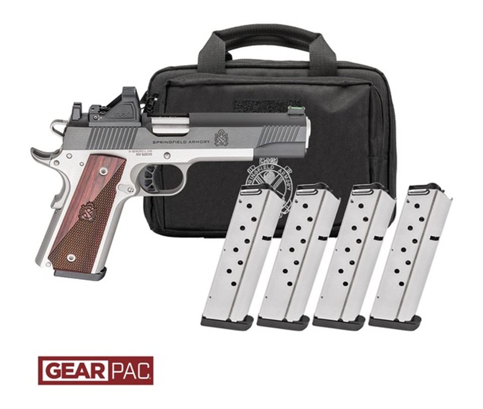 Springfield Gear Pac 1911 Ronin AOS Handgun 9mm Luger 9rd Magazines(4) 5in view 3