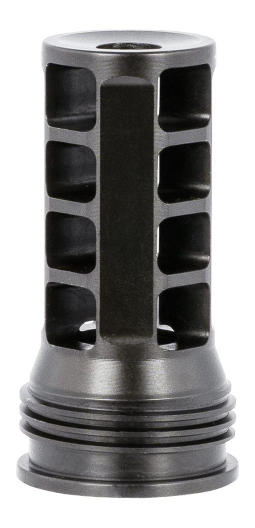 Huxwrx Safety 1574 QD 762 Muzzle Brake Black with 5/8in-24 tpi Threads, 2.3
