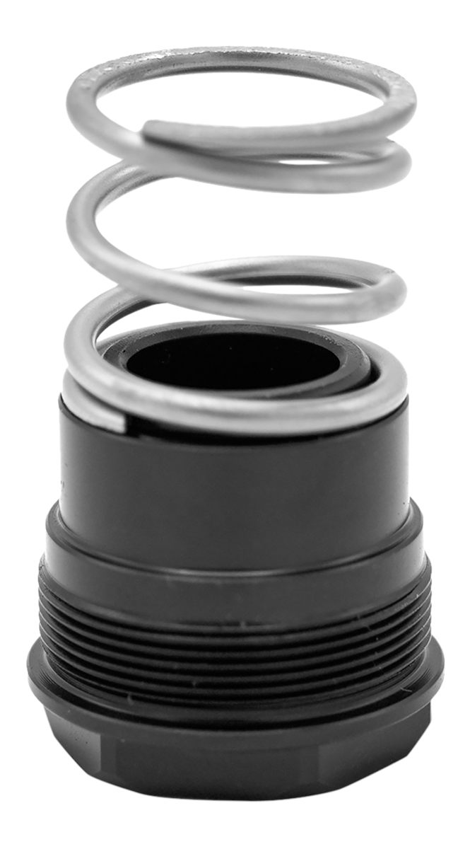 Huxwrx 1836 3-Lug Adapter 9mm Fits 1/2inx28 Steel Black Nitride