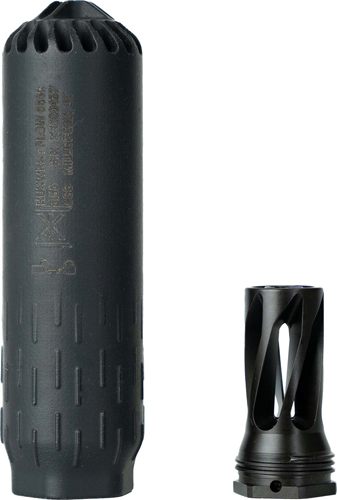 Huxwrx Safety Flow 556K Suppressor Kit 5.56 Black with Flash Hider