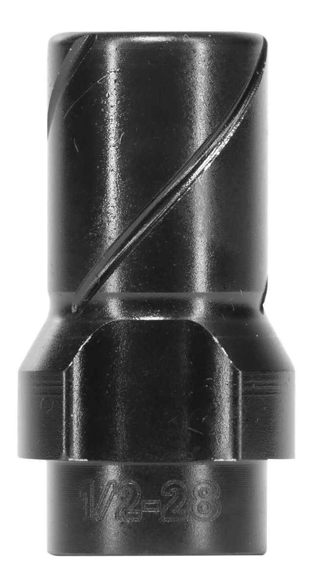 Huxwrx Safety 2291 3-Lug Muzzle Device 9mm Fits 1/2inx28 Black