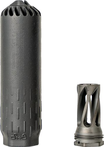 Huxwrx Safety Flow 6K 6MM + Flash Hider 5/8-24 TPI Black Suppressor