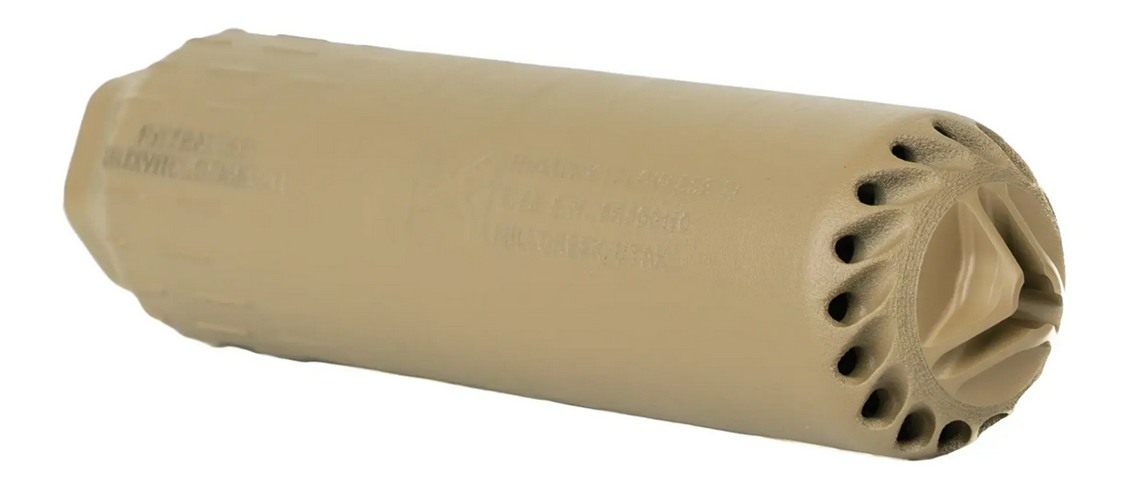 Huxwrx Safety Flow 556 TI Flash Cap Suppressor with Hider 1/2x28 FDE