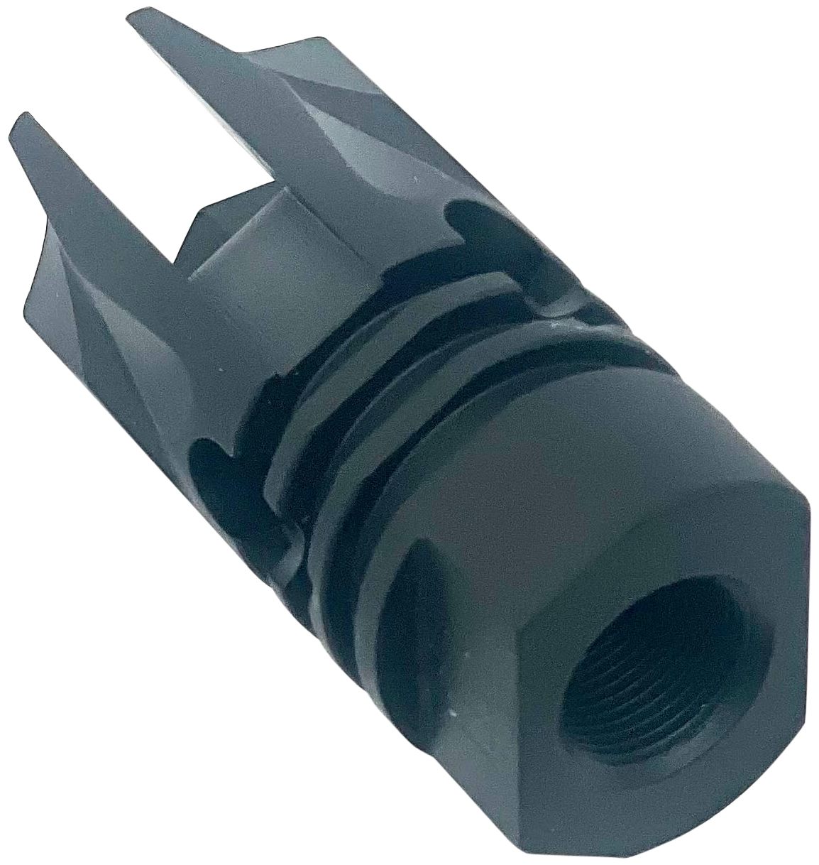 LBE Unlimited Arfh-REV Flash Hider 5.56mm (223 Cal) Black 1/2in-28 tpi Thre