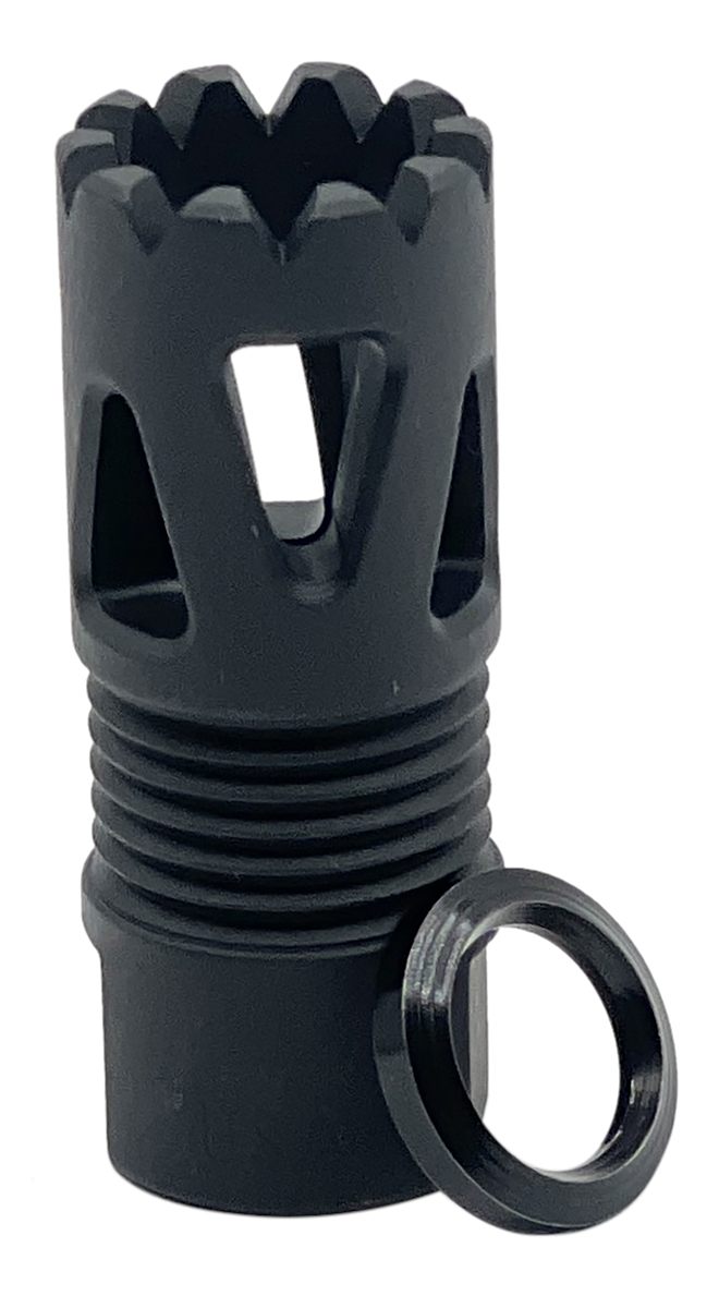 LBE Unlimited ARFHTP556 Tri-Ports Flash Hider Black 1/2inx28 Threads 223 Re