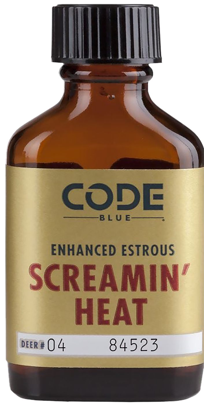 CODE BLUE DEER LURE ENHANCED ESTRUS SCREAMIN HEAT 1FL OZ.