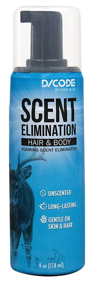 Moultrie Feeders Code Blue Hair and Body Foaming Scent Eliminator Pump 4 oz